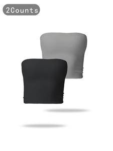 Women's Solid Color Sports Bandeau Bra, Wireless Sports Bra, Breathable Comfortable Quick Drying Sports Bra, Ladies Sportswear for Indoor Outdoor Wear