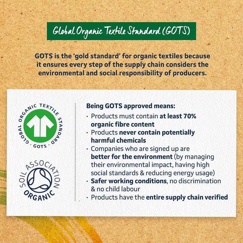 Lil-Lets Organic Non-Applicator Regular Tampons, 16 Count (Pack of 2), for Light to Medium Flow, Made with 100% Organic Cotton, GOTS Certified, Vegan Organic Tampons, Plastic Free Period Care 3