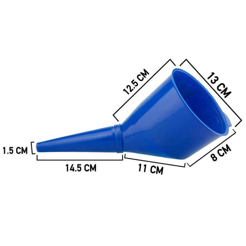 PLASTIC FUEL FUNNEL WITH BUILT-IN FILTER, Petrol Diesel OIL WATER, No Spill 3