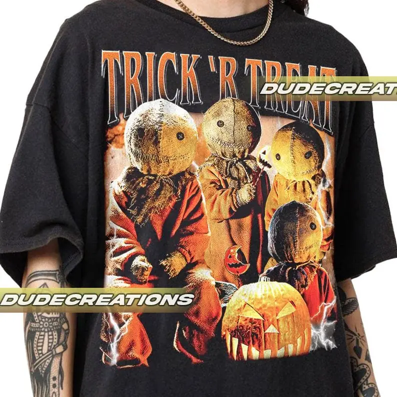 Limited Trick 'R Treat Vintage T-Shirt, Shirt Gift For Woman and Man Unisex T-Shirt GP02