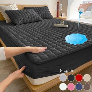 Waterproof Mattress Cover, Soft Comfortable Breathable Mattress Protector, Bedding Supplies for Bedroom, Guest Room, Apartment, School, Home