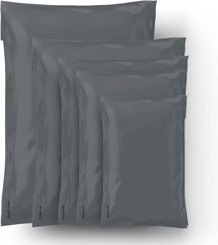 Mailing Bags, Grey Parcel Delivery Bags with Self-Seal Closure, Flexible Lightweight and Tear Proof Postal Mailing Bags, Multipack Mailing Envelope Bags (10x14, 25pk) 4