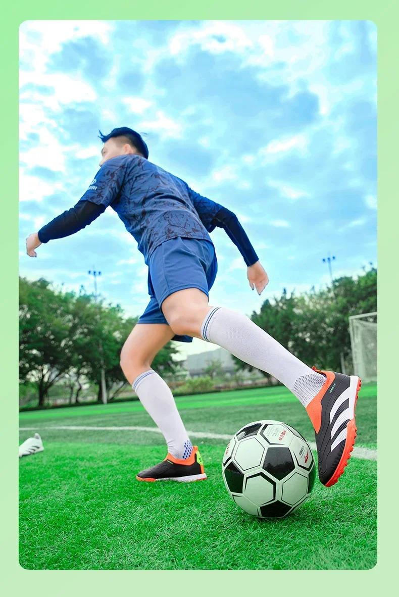 Product Introduction of New Men Original Football Shoes Indoor Society Professional Non Slip Soccer Ultralight Shoes Grass Training Kids Match Sneaker 13