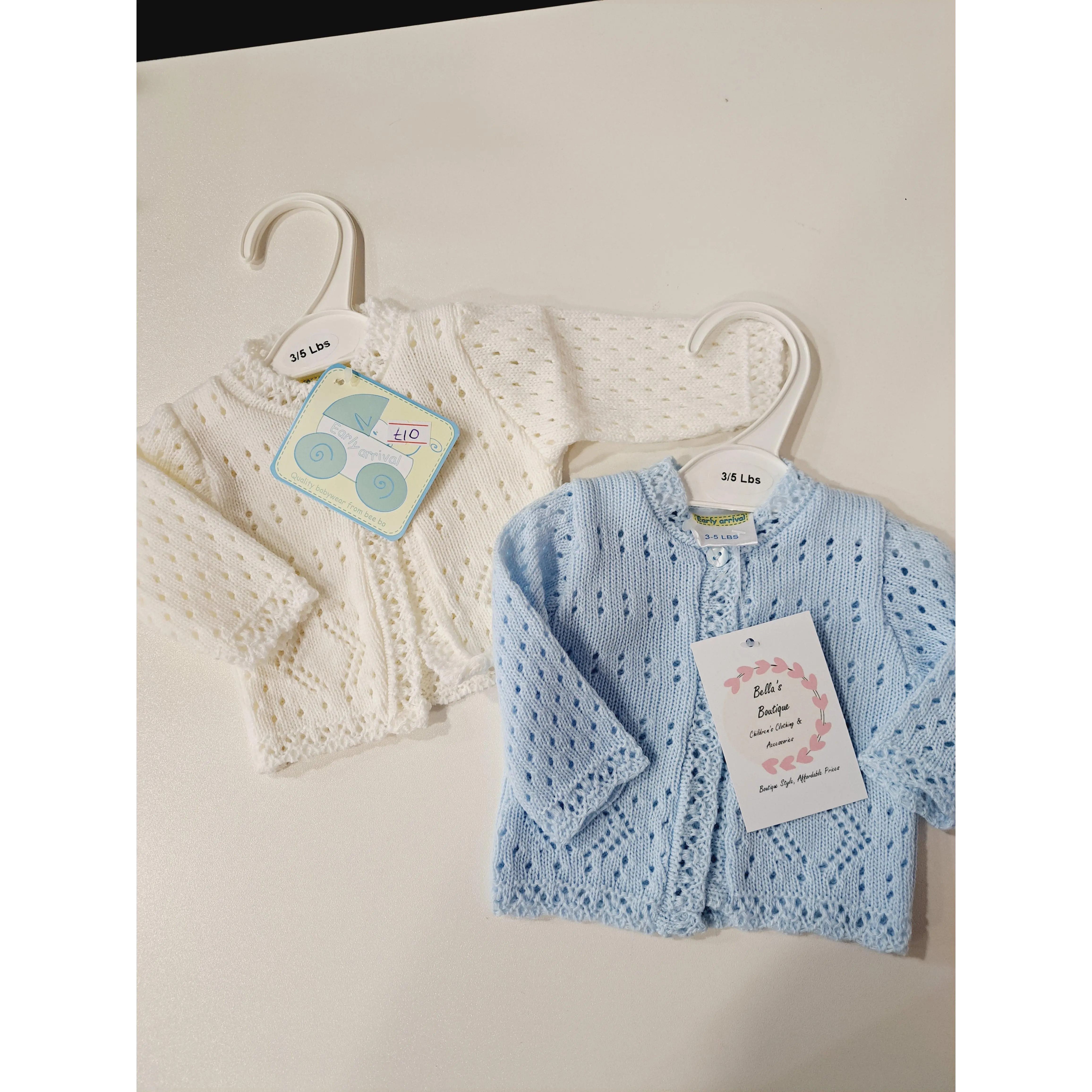 Tiny Baby and Newborn Cardigans (3 colours)