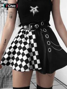 Women's Summer Plaid Print Short A Line Skirt, Casual Comfy Skirt for Women's Daily Wear, Women's Skirt Comfort Womenswear, Lady Bottom, Skirts for Women