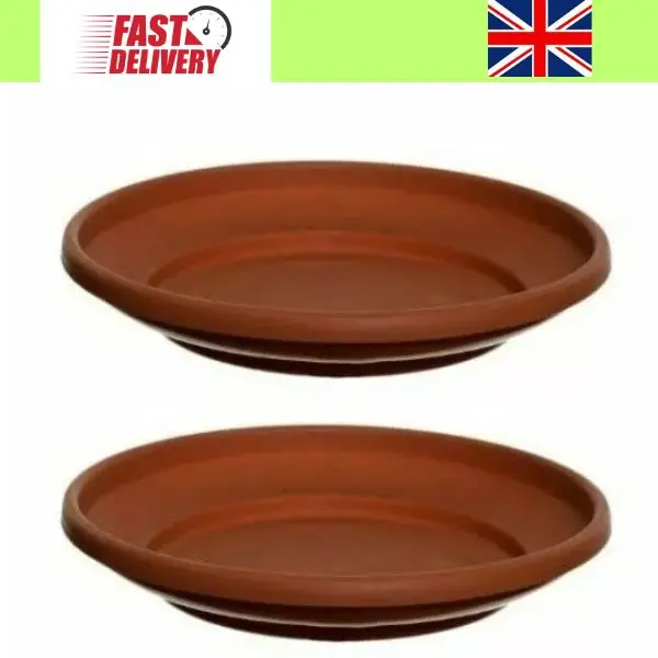 Plastic Saucer Base Round Plant Flower Pot Plate Water Drip Tray Planter Garden - Home Organizer 1