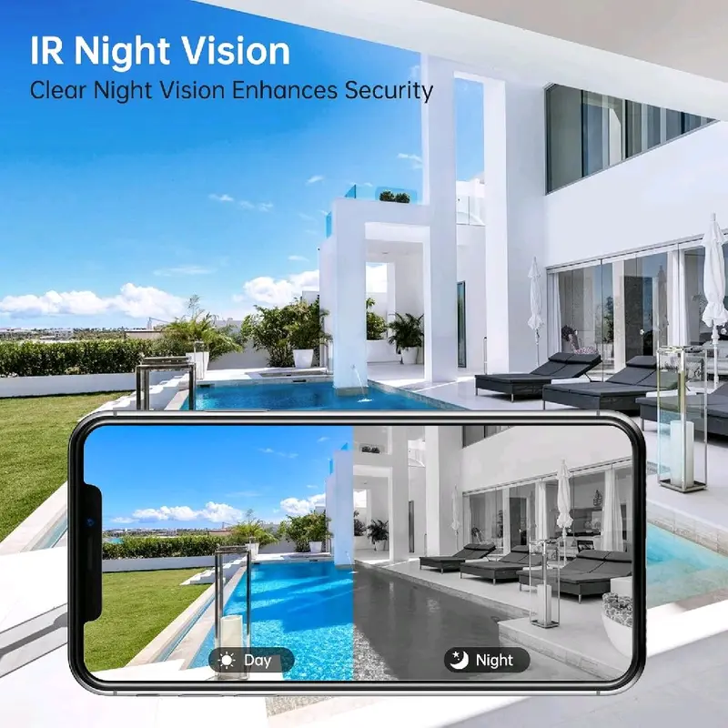 1080P Video Doorbell Camera Wireless, Live View, 2-Way Talk, Night Vision, Included Ring Chime, Cloud Storage, 2.4Ghz WiFi Only, Indoor Surveillance, Real-Time Alert 2