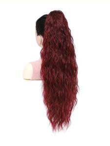 28 Inch Long Wave Claw Clip on Ponytail Hair Extension, Heat Resistant Fake Pony Tail Hair Piece for Women, Synthetic Hair Extensions for Daily Party