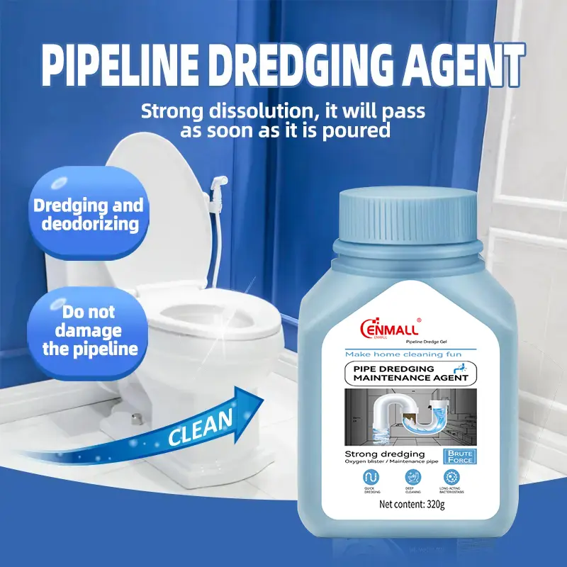 Product Introduction of [Mothers' Day Pre-Sale] ENMALL Powerful household safety grade oil pipe, drain cleaner,sewer, bathroom unblocker - dissolves blockages ,can be used in your home,from the kitchen sink to the washbasin,toilet,floor drain and so on 3