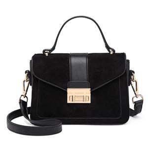 MISS LULU Matte Leather Midi Handbag