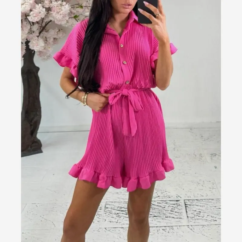 Women’s pleated playsuit 8-14