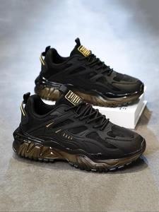 Men's Fashionable Lace Up Low Top Sneakers, Casual Comfortable Sports Running Shoes, Trendy All-match Chunky Sneakers for Daily Wear, Athletic Shoes