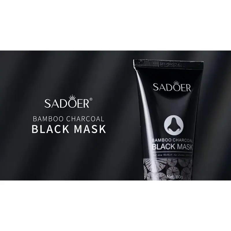 Bamboo Charcoal Black Cleansing Mud Mask Cleanses Pores, Peel-Off Mask Hydrates The Face, Deeply Cleanses The Skin, Refines Pores, And Is Perfect for Oily Skin, Suitable for Both Men And Women. 6