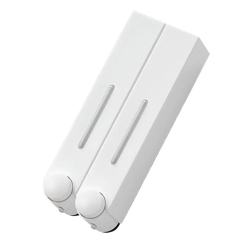 420ML Wall Soap Dispenser Set – 2PCS Bathroom Dispensers for Hand Wash, Shampoo & Shower Gel 3