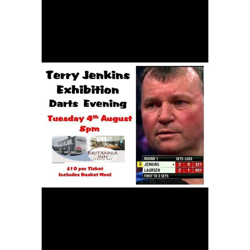 Darts Terry Jenkins personally signed photograph 3