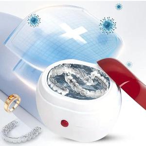 Ultrasonic Denture Cleaning Box, Professional Battery-Powered Jewelry & Toothbrush Cleaner with Filter, Oral Health Product for Women & Men