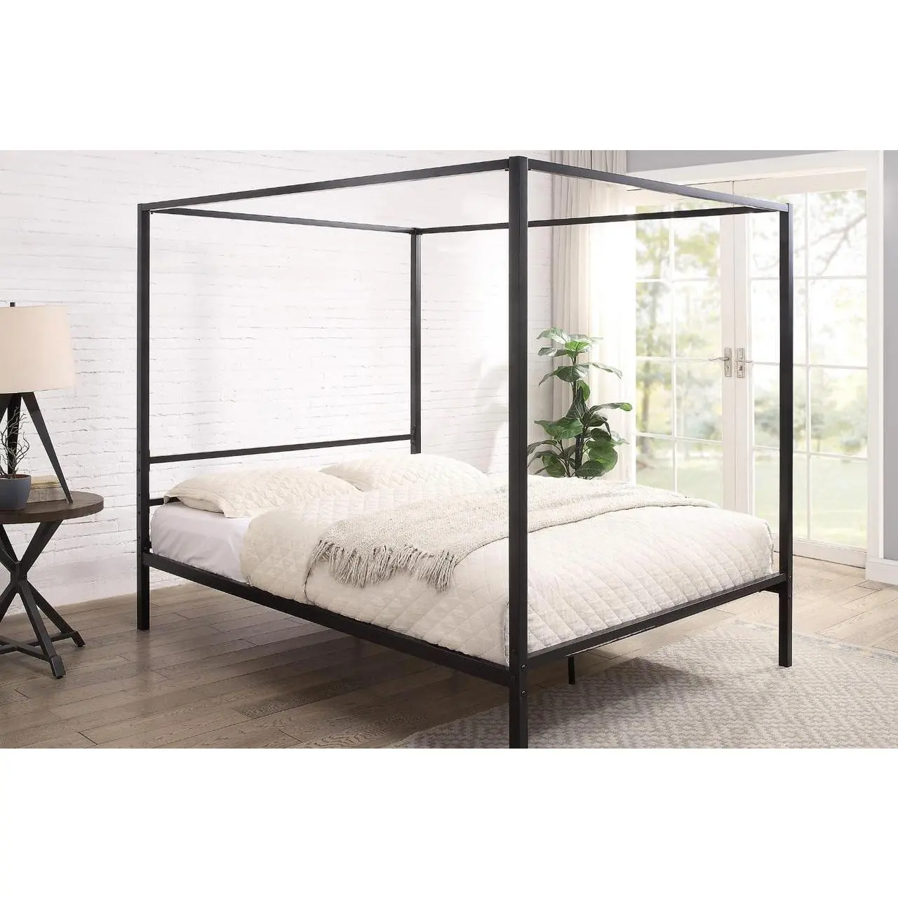 Chalfont Four Poster Black Metal Bed