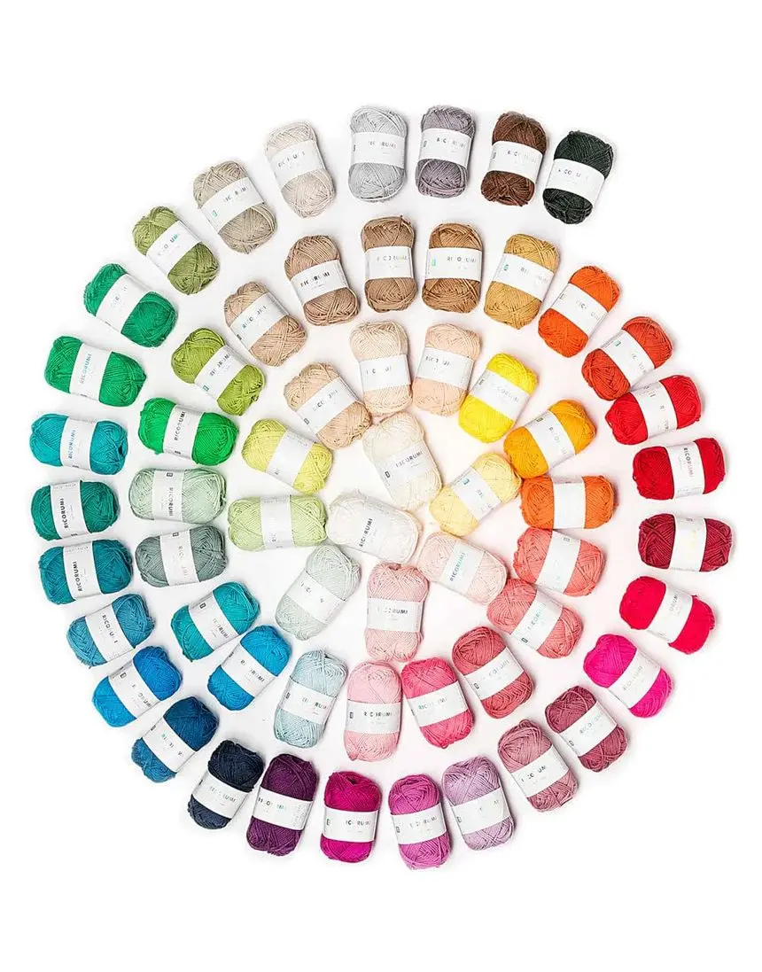 Ricorumi DK 100% Cotton 25g Knitting Crochet Yarn - All 80 Shades