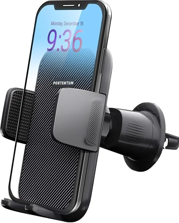 Car Phone Holder, Air Vent Phone Mount - 360° Rotation, One Button Release 0