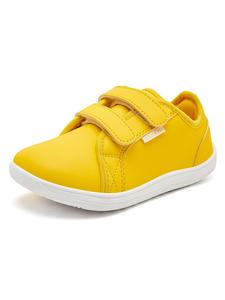 HOBIBEAR  Children's leather waterproof new casual sports wide toe shoes, Velcro comfortable barefoot canvas shoes, one foot stepping baby lightweight walking shoes