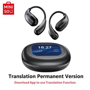 MINISO Wireless Earbuds, HiFi Sound Quality Headphones, Bluetooth-compatible Sport Headsets with 30H Long Playtime, Audio