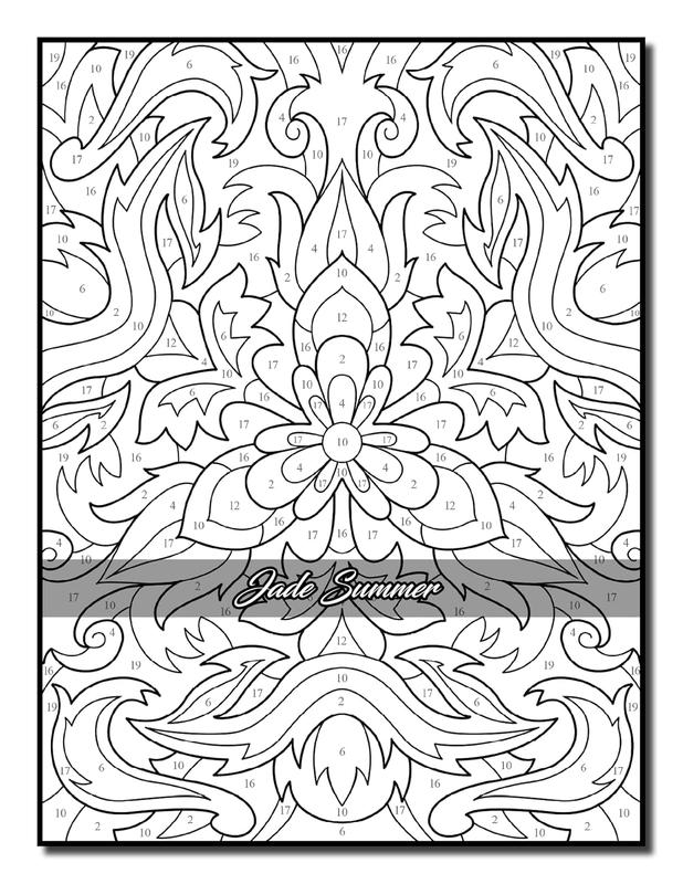 Activity Books-Color by Number Patterns: An Adult Coloring Book with Fun, Easy, and Relaxing Coloring Pages (Color by Number Coloring Books) 4