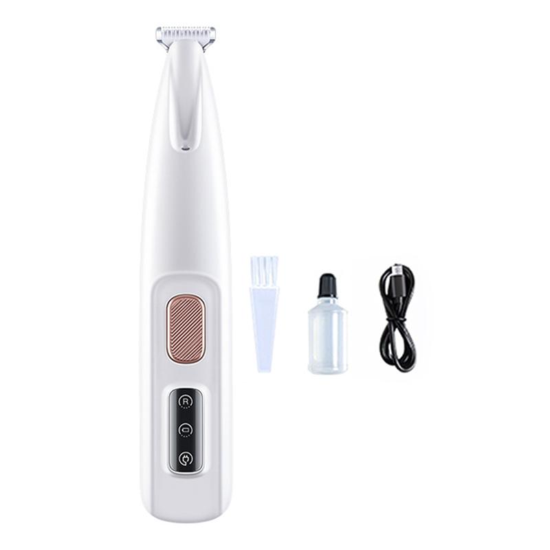 Dog Paw Trimmer with LED Light Fully Waterproof Portable Pet Hair Trimmer with Display Dog Clippers Grooming 18mm Widen Blade 8