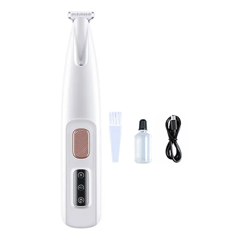 Dog Paw Trimmer with LED Light Fully Waterproof Portable Pet Hair Trimmer with Display Dog Clippers Grooming 18mm Widen Blade 7