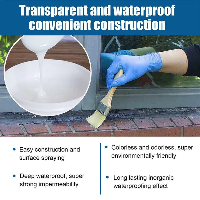 Bathroom Transparent Waterproof Glue Waterproof Coating Agent Long-lasting HOT. 6
