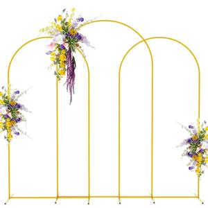 Metaling Arched Background Arch Stand, 1 Count Wedding Arched Frame, Party Decoration Supplies for Birthday Wedding Baby Shower, for Hanging Backdrop Picture & Flowers, Decorations Supplies