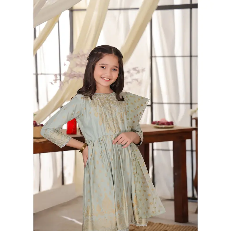 HK245 Gavinchi -Mint Readymade Mother & Daughter Dress 6