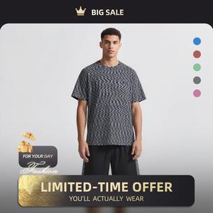 INNERSECT Two Piece Set Men's Tracksuit Comfort and Casual Soft Short Sleeve Round Neck T-shirt & Pocket Track Shorts Stretch Breathable Summer Outfits, Menswear for Beach Going Out Running Biking