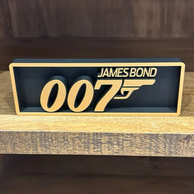 James Bond 007 Cinema Room sign