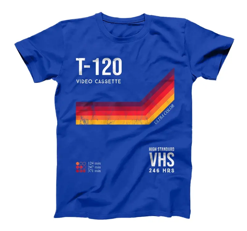 Never Forget Vintage 1980s VHS Cassette Retro T-Shirt - Sweatshirt - Hoodie - Unisex Adults - Black - Small - Short Sleeve - 80s Themed - Retro VHS Cassette Design RD0 5