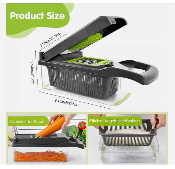 16-in-1 Vegetable Chopper Kitchen Mandoline Vegetable Cutter Slicer Fruit Dicer 1