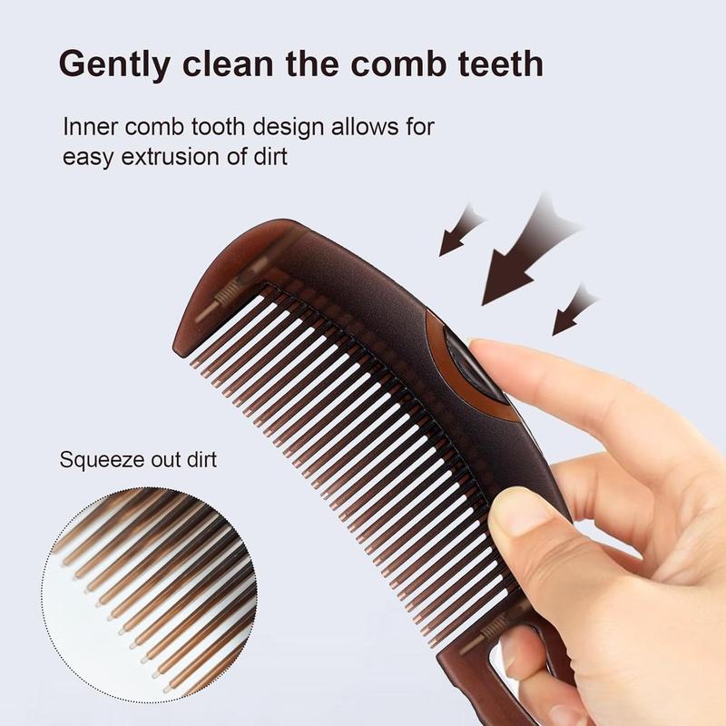 Dandruff Comb, Scalp Comb for Dandruff Removal, Hollow Tooth Comb for Better Hair Quality for Women Men (1PCS) 2