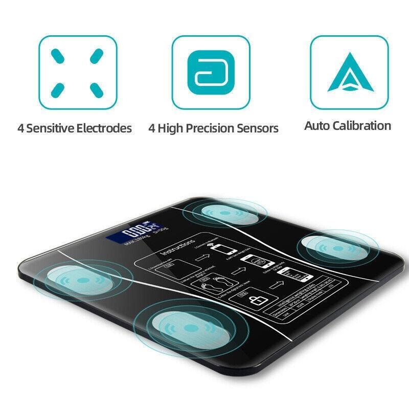 Body Fat Scale 180kg Bluetooth Smart BMI Digital Bathroom Wireless Weight Scales Christmas Gift 7