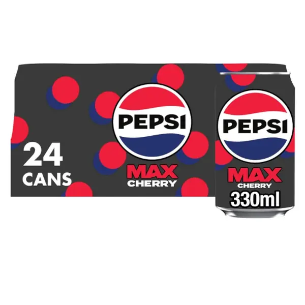Max Cherry No Sugar Cola Cans 24 x 330ml