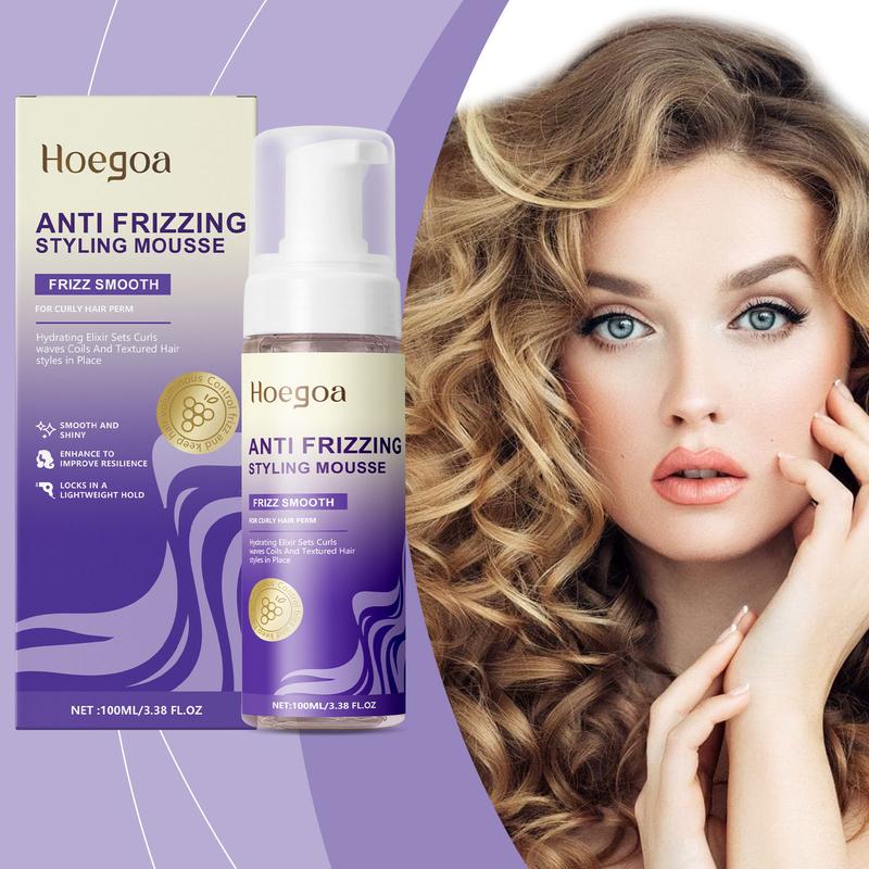 Product Introduction of Hoegoa Curling mousse for full and defined curls. Glossy, confident, soft and elastic curl styling 14