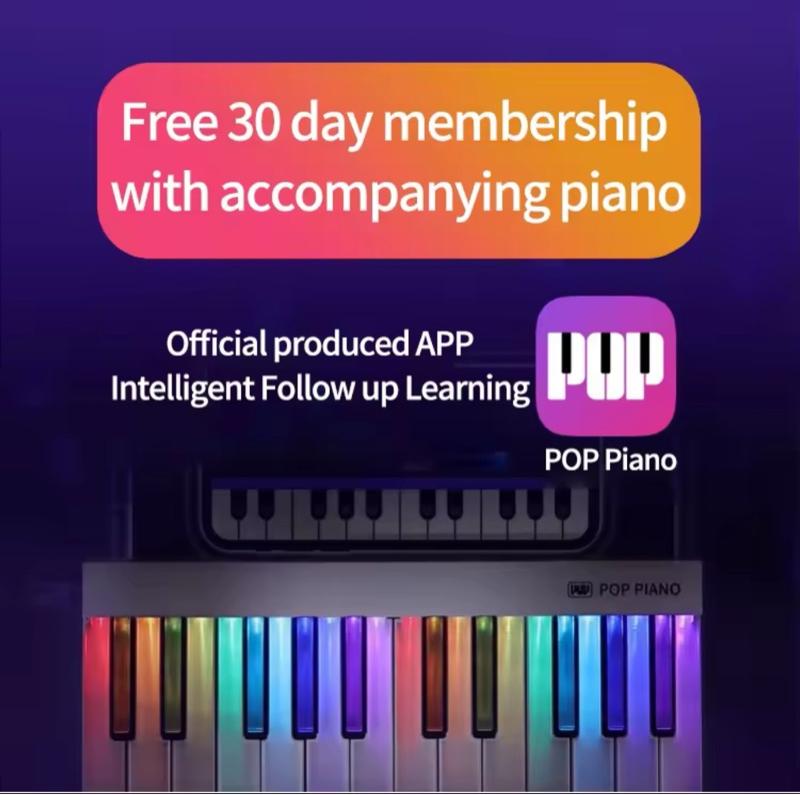 Product Introduction of Pop Piano Light Guided Teaching Keyboard 4