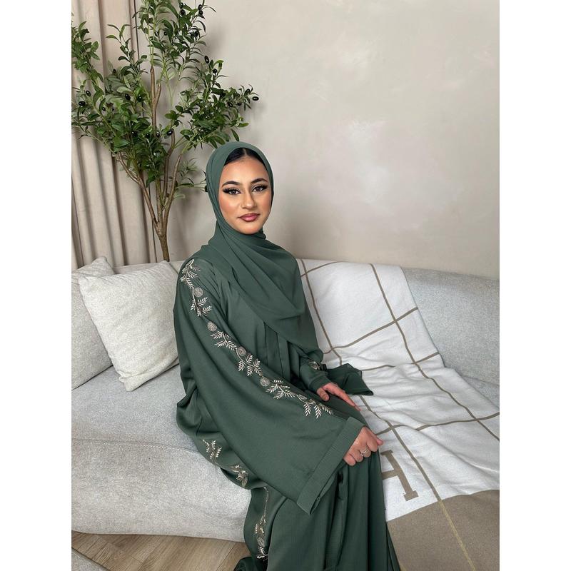 Saima Embroidery Abaya 7