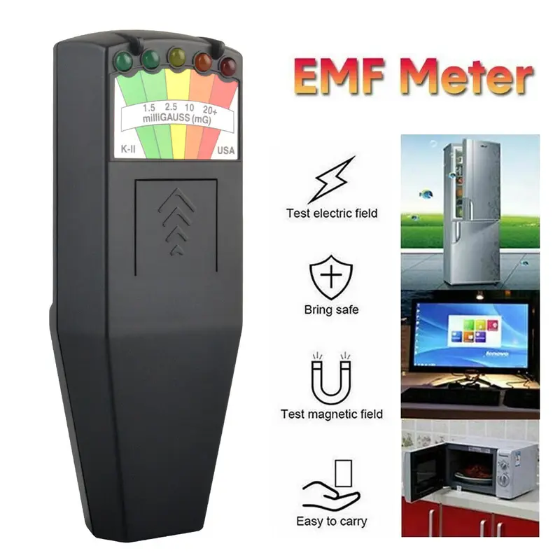 NEW! EMF Meter Hunting Magnetic Field Detector Paranormal Equipment Tool UK 2