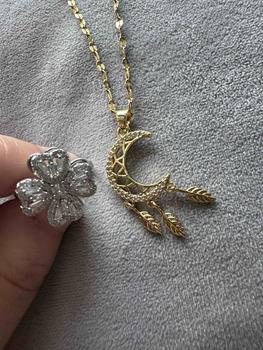 Product Review of 90s Rose London 3-item Jewellery Set, 2025 Spring Summer Trendy Fashion Jewellery Mysterybox, Necklace + Rings + Bracelet, Elegant Classic Jewellery Necklace for Women, Casual Basic Girl Accessories, All Matching Adjustable Necklace Rings from S**d 2