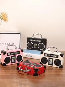 Fashionable Radio Shaped Handbag, Casual Trendy Personalized Handbag, High-end Sense of Travel, Street Shopping, Music Festival, Gift Bag