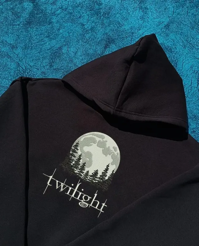 Twilight Series Embroidered Hoodie - The Twilight Saga | Perfect for Fans of the Twilight Series, Autumn Adventures, or Cozy Nights 0