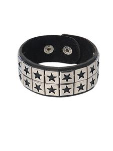 Vintage Star Decor Pu Leather Bracelet,  Punk Style Fashion Accessories for Both Men & Women for Party, Daily Clothing Decor, Trendy All-match & Exquisite Jewelry for Birthday Gift