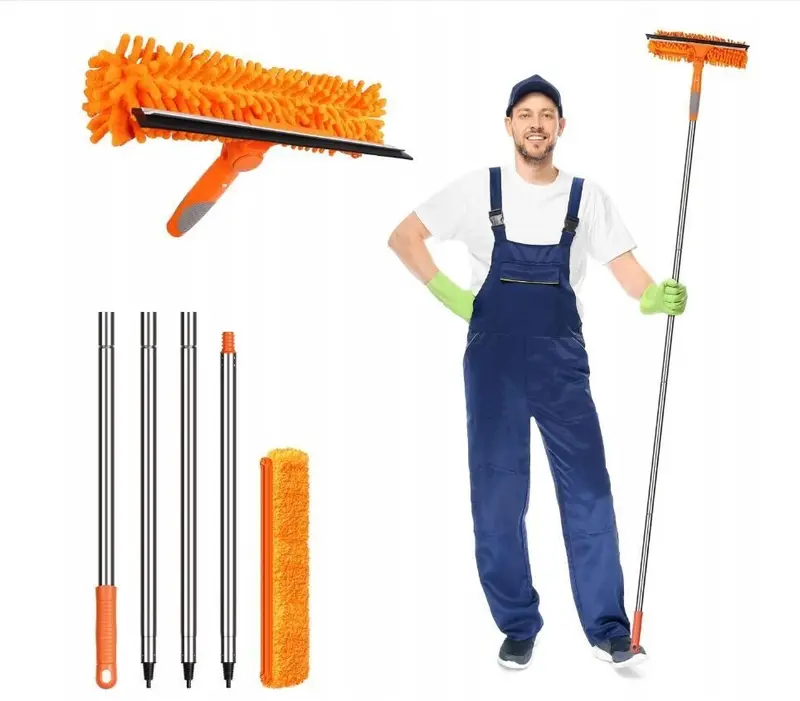 Telescopic Professional Large Window Cleaner Equipment Glass Cleaning Squeegee 2