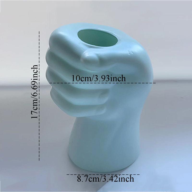 Product Introduction of Creative Modern Simple Hand Shape Flower Vase Decoration Home Plastic Vase White Imitation Ceramic Flower Pot Flower Arrangement 13