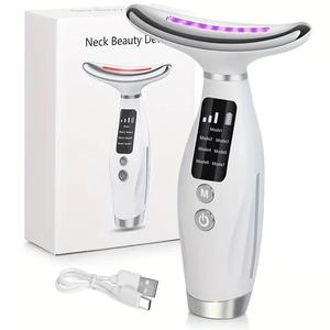 USB Rechargeable Facial Beauty Instrument, Facial Beauty Massagers, 7 Color Light & 7 Modes Vibration Facial Massager, Personal Care Appliances for Daily Use