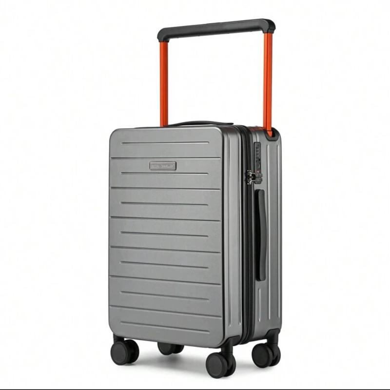 Traveller 20 Inch Lightweight PC Carry-On Suitcase with Wide Handle and 4 Spinner Wheels for Business Trips 3